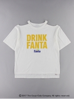 ▲コカコーラコラボ 肩あきTシャツ/オフホワイト