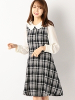 シェリルチェックジャンスカ/ネイビー