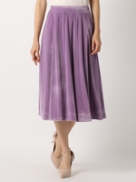 ベロアミディースカート/ピンク系