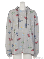 COSMIC DINOSAUR PARKA/BLACK