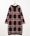 ジャガードチェックワンピース