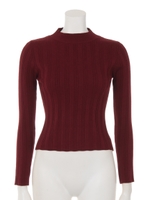 2WAYチェーンタートルニット/モカ