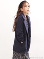 【WEB限定】セミダブルショートコート/ネイビー