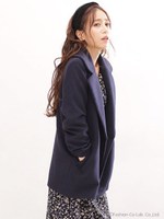 【WEB限定】セミダブルショートコート/ネイビー