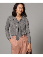 【洗える】チドリボウタイブラウス/オフホワイト(103)