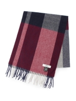 【洗える】カシミヤチェックマフラー/ベージュ(253)