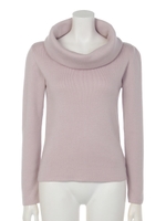 オフタートルニットプルオーバー/ラベンダー