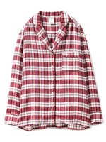 チェックパジャマシャツ/RED