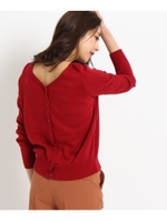 【WEB限定】カーディガン×ボートネック2WAYニット/ライトブルー(091)