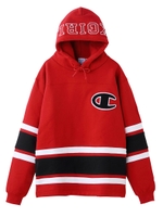 X-GIRL X CHAMPION LINE HOODIE/ブラック