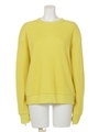 [BED&BREAKFAST]SUPER140 WAFFLE Top/YELLOW