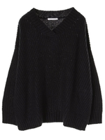 ・畦編みアイレットチュニック/ベージュ