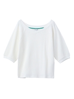 WAFFLE RAGLAN TEE/ホワイト