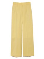 ストレッチツイルワイドパンツ/YEL