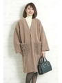 ポケットファーショートボアコート/モカ(050)
