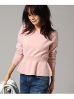 ぺプラムニット/ライトオレンジ(066)