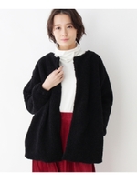 エコファーカーディガン/ベージュ(052)