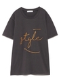 【emmi atelier】グラフィティTシャツ/BLK