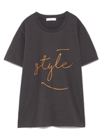 【emmi atelier】グラフィティTシャツ/BLK