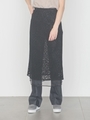 【emmi atelier】レイヤードレーススカート/RED