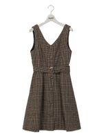 リングベルト前ボタンジャンスカ/ベージュ