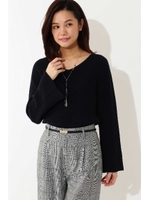 畔Ｖネックニット/ネイビー(120)