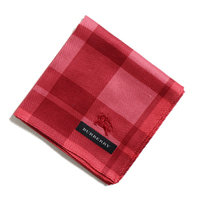 2015SS 新作 新品 バーバリー チェックハンカチ 34603bur 赤系 メンズ レディース