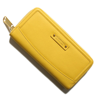 2015SS 新作 新品 バーバリーブルーレーベル ラウンドファスナー長財布 イエロー系 d-000551 レディース