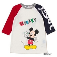 【50%OFF】DisneyコラボラグランスリーブTシャツワンピース