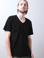 VネックベーシックTシャツ
