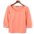 Vネック長袖Tシャツ 38 バーバリーブルーレーベル 60809 BURBERRY BLUE LABEL ピンク系 レディース