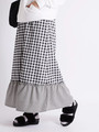 WEGO/ギンガムチェックマキシスカート