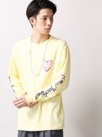 WEGO/ハートモチーフロングTシャツ
