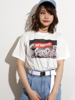 WEGO/フォトロゴプリントTシャツ