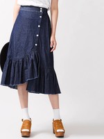 WEGO/フリルラップイレヘムスカート