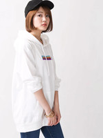 WEGO/レインボーボックスプルパーカー