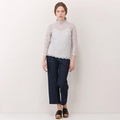 【50%OFF】【LIEN】ハイネックレースカットソー×キャミソールセット