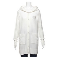 【50%OFF】【ニコ☆プチ掲載】フードつきロング丈カーディガン