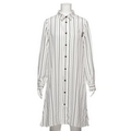 【50%OFF】ストライプ柄シャツワンピース