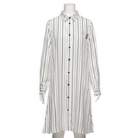 【50%OFF】ストライプ柄シャツワンピース