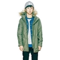 【50%OFF】フェイクファーつきモッズコート