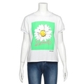 【50%OFF】フラワープリントクルーネックTシャツ