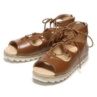 【50%OFF】レースアップサンダル