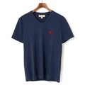 【新品】 Vネック シンプル 半袖Tシャツ サイズXL XL バーバリーブリット y-001304 BURBERRY BRIT ネイビー メンズ