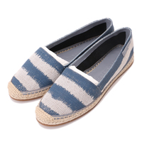 【新品】 エスパドリーユ [底長さ]26cm , [巾]8cm , [筒高さ]5cm バーバリー 48962 BURBERRY ブルー系×グレー系 レディース