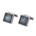 【新品】 カフス 1.5×1.5cm バーバリー 48976 BURBERRY グリーン系 メンズ