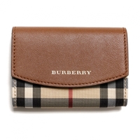 【新品】 コンパクトコインカードケース バーバリー BURBERRY レディース ブラウン y-001203
