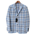 【新品】 ジャケット(チェック) M バーバリーブラックレーベル 49216 BURBERRY BLACK LABEL ブルー系 メンズ