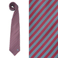 【新品】 ストライプネクタイ バーバリーロンドン BURBERRY LONDON 44439 エンジ×ブルー系 メンズ