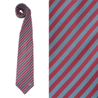 【新品】 ストライプネクタイ バーバリーロンドン BURBERRY LONDON 44439 エンジ×ブルー系 メンズ